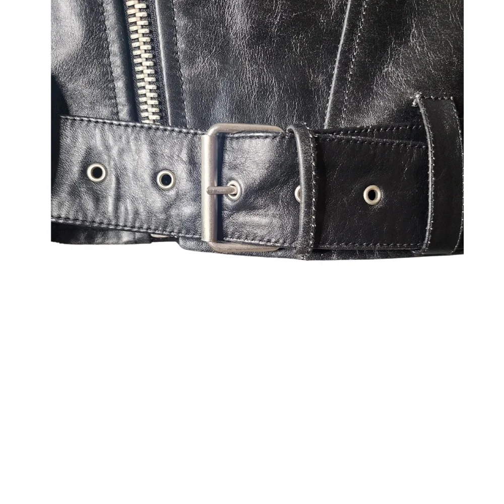 🔴NEW! AG REESE MOTO LEATHER JACKET SZ SMALL - Picture 16 of 16